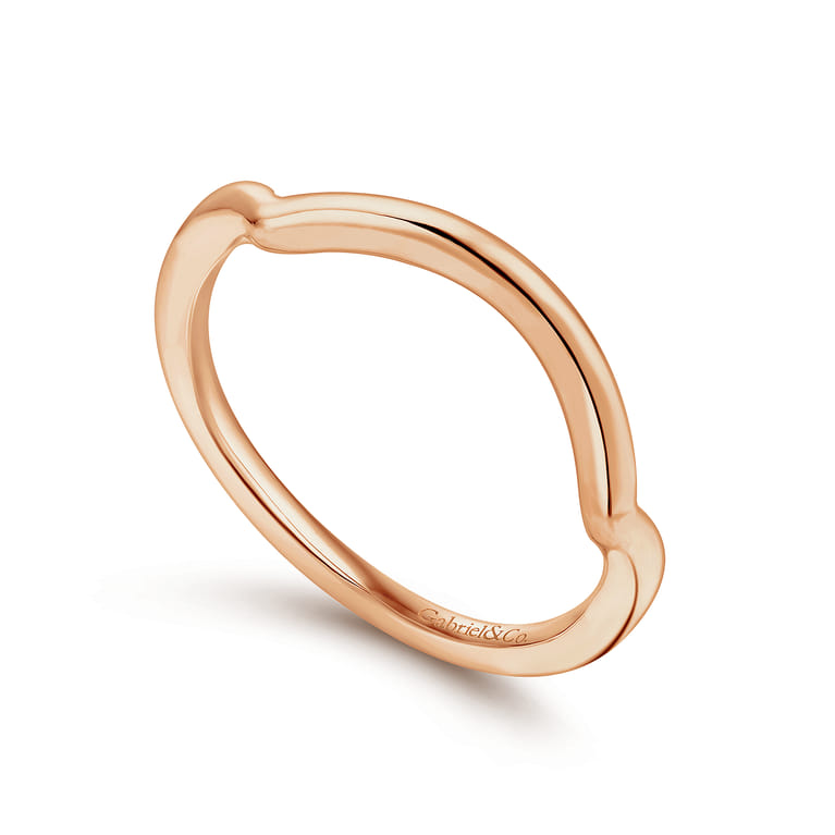 14K Rose Gold Matching Wedding Band - Shot 3
