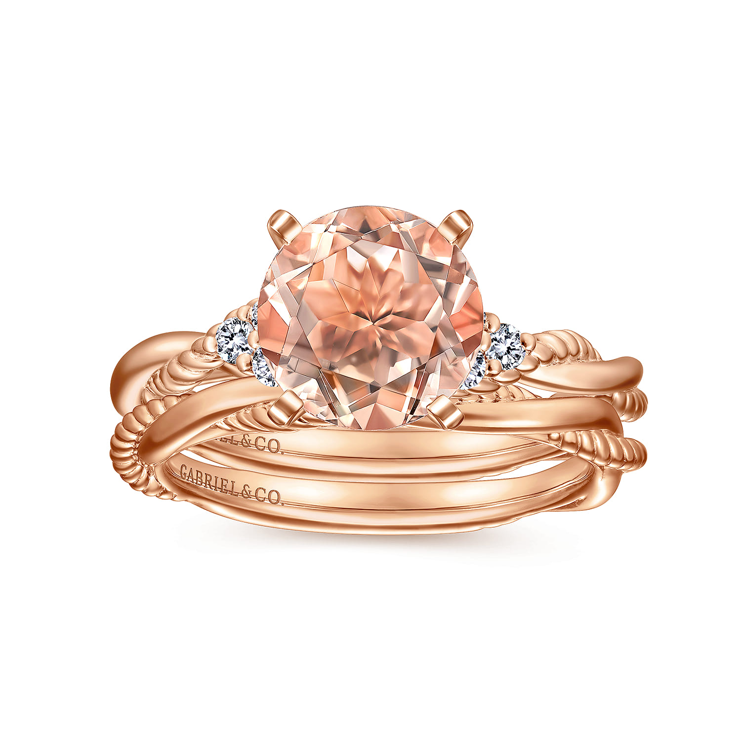 14K Rose Gold Matching Wedding Band - Shot 4