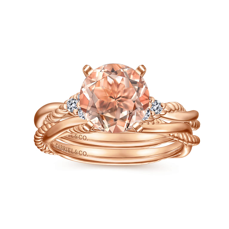 14K Rose Gold Matching Wedding Band - Shot 4