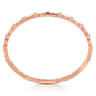 14K Rose Gold Mens Bangle with Black Diamond - 1.2 ct
