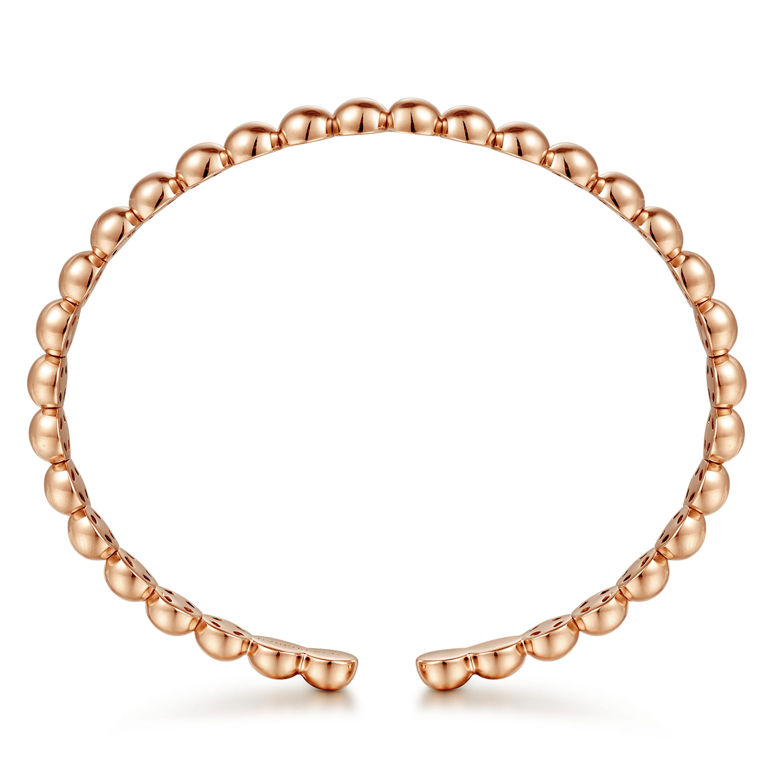 14K Rose Gold Open Bujukan Cuff Bracelet - Shot 3