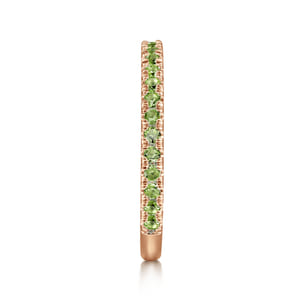 14K Rose Gold Peridot Stackable Ring