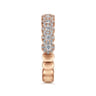 Fancy Wedding Ring in 14k Rose Gold with Round Natural Diamond at Gabriel & Co.