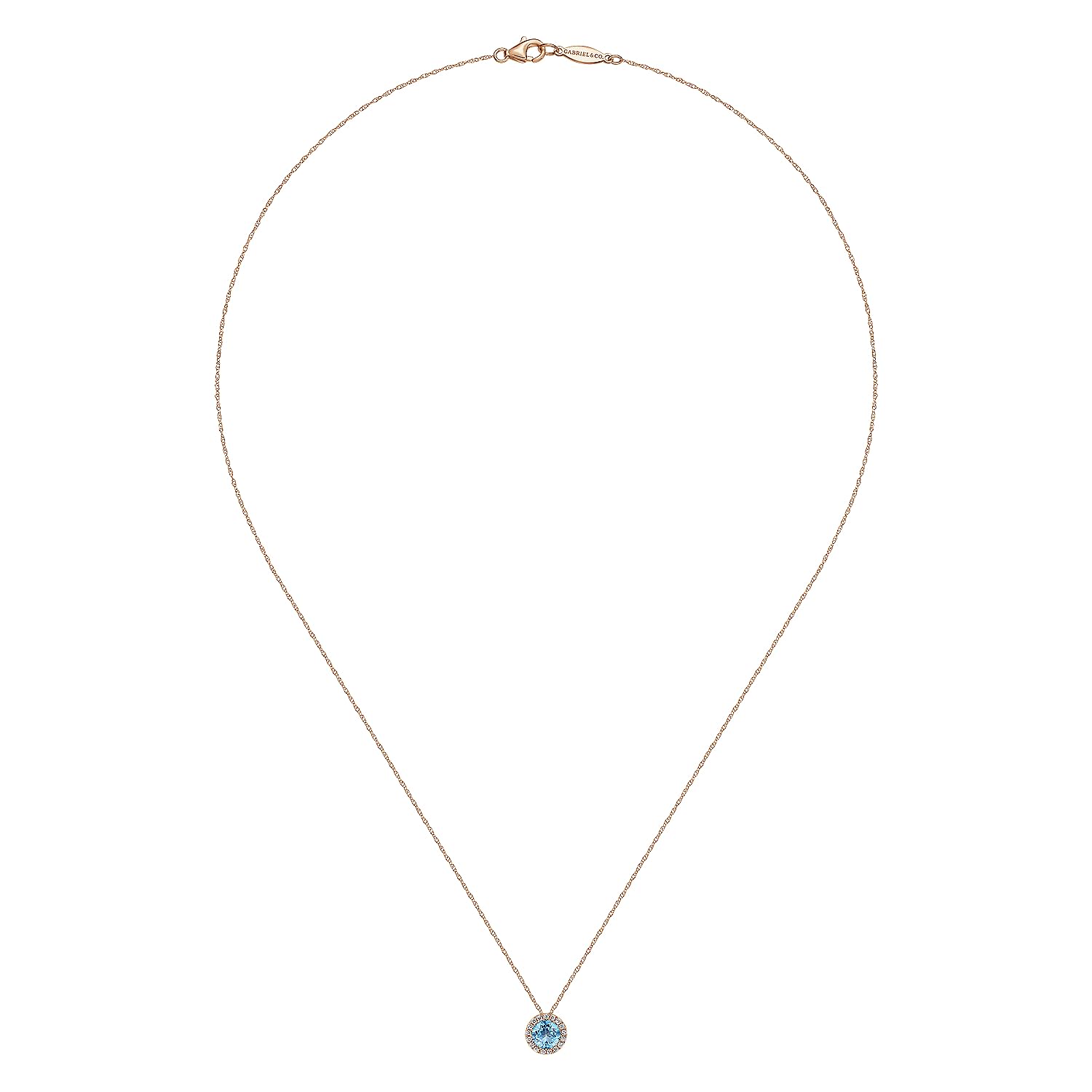 Solid 9k Rose Gold, Blue Topaz, Cultured Pearl Drop, 18