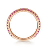 14K Rose Gold Ruby Stackable Ring
