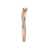 Fancy Wedding Ring in 14k Rose Gold with Round Natural Diamond at Gabriel & Co.