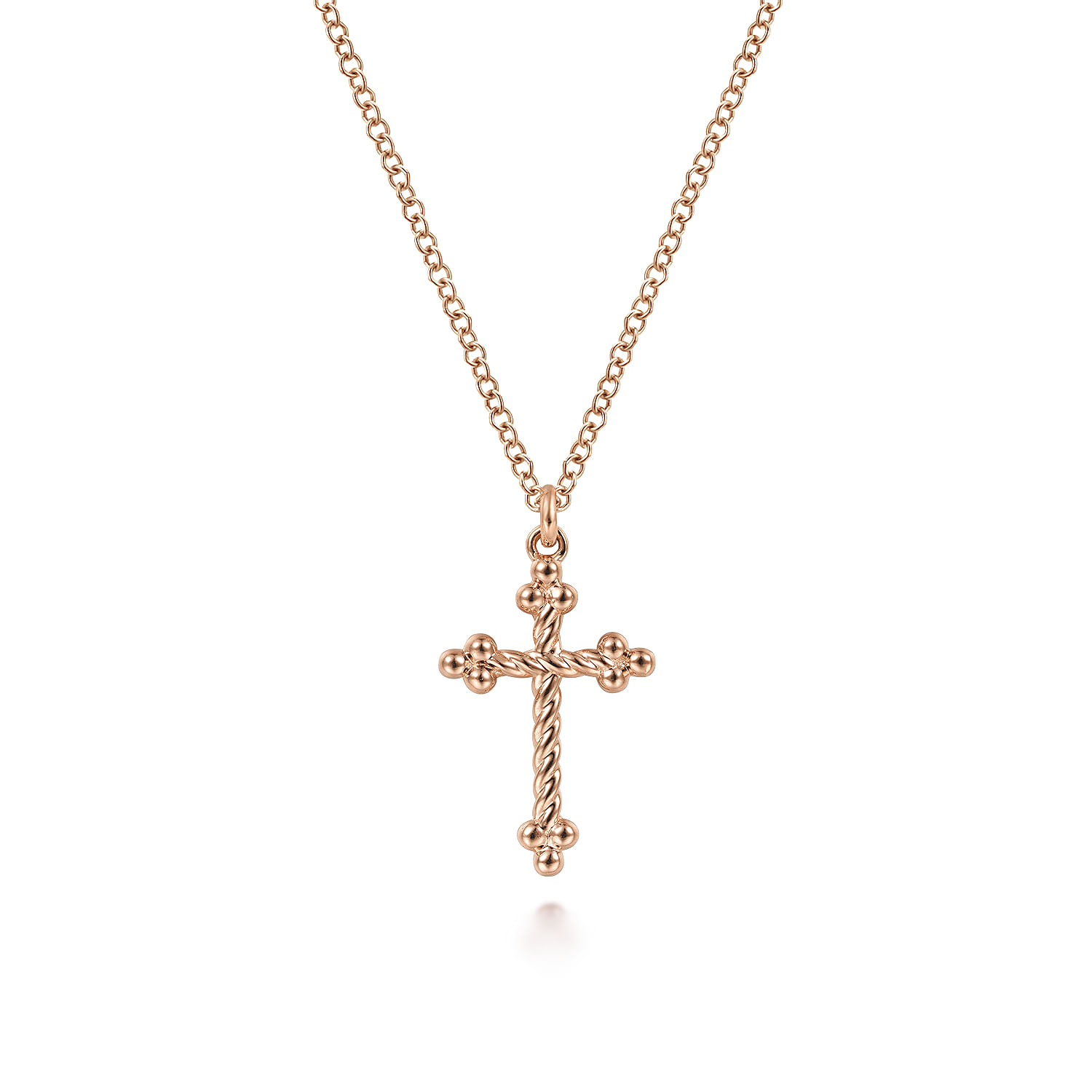 14k Rose Gold Pendant Bujukan Necklace. SKU: NK6492K4JJJ | Gabriel