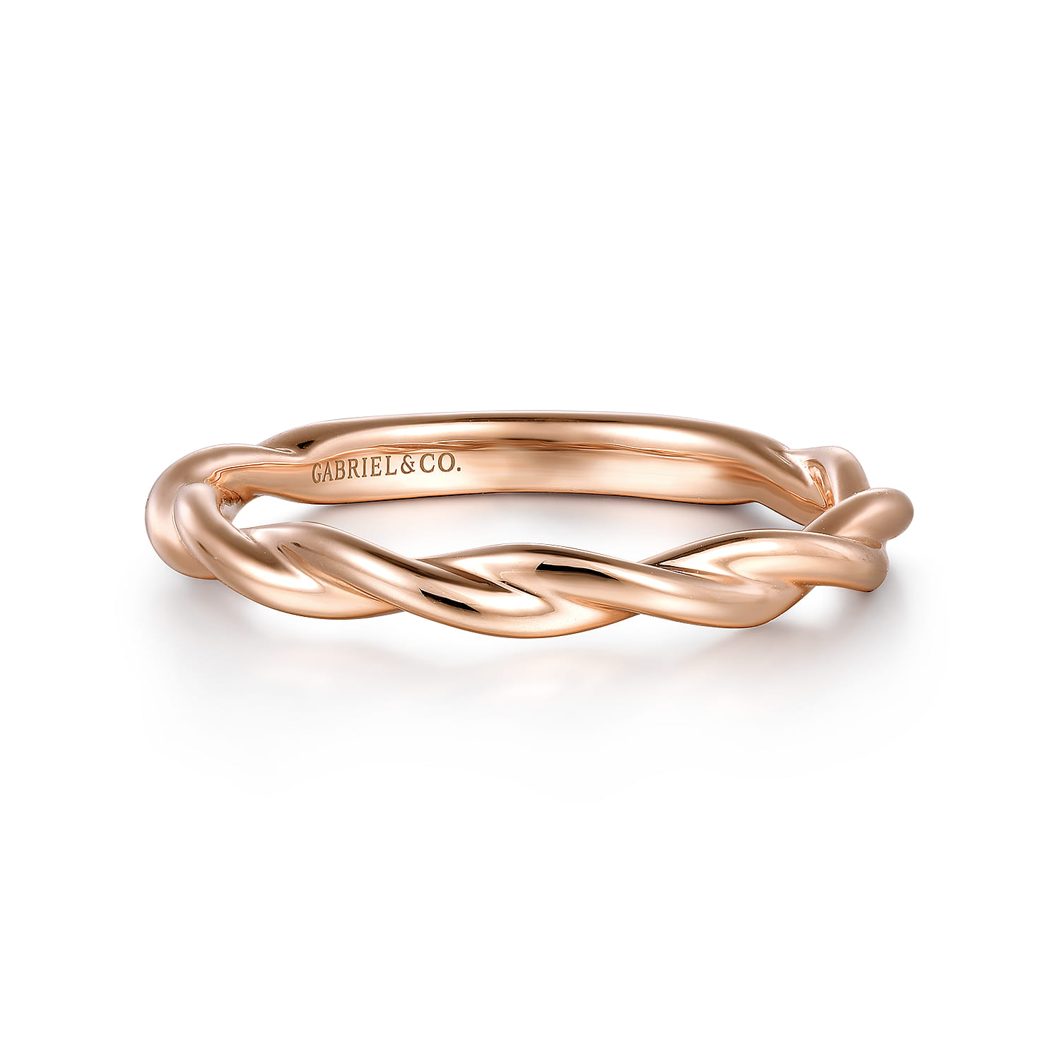 14K Rose Gold Wedding Band - Shot 1