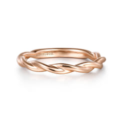 14K Rose Gold Wedding Band