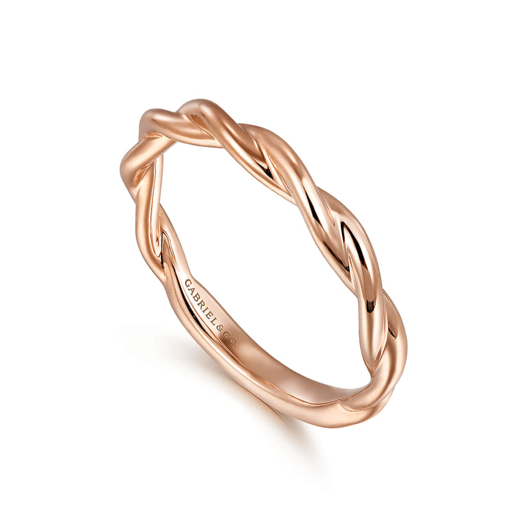 14K Rose Gold Wedding Band - Shot 3