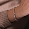 14K Rose-White Gold Two Tone Chain Bracelet
