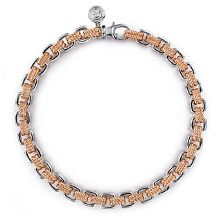 14K-Rose-White-Gold-Two-Tone-Chain-Bracelet1