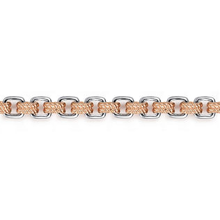 14K-Rose-White-Gold-Two-Tone-Chain-Bracelet2