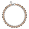 14K Rose-White Gold Two Tone Solid Chain Bracelet