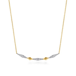 14K-White-And-Yellow-Gold-Graduating-Diamond-Kite-Shape-Curved-Bar-Necklace1