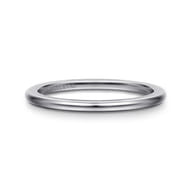 14K White Gold 1.3mm Mini Spacer Band