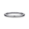 Straight Wedding Ring in 14k White Gold with   at Gabriel & Co.