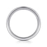 Straight Wedding Ring in 14k White Gold with   at Gabriel & Co.