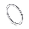 Straight Wedding Ring in 14k White Gold with   at Gabriel & Co.
