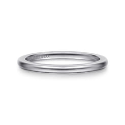 14K White Gold 1.5mm Mini Spacer Band