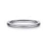 Straight Wedding Ring in 14k White Gold with   at Gabriel & Co.