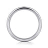 Straight Wedding Ring in 14k White Gold with   at Gabriel & Co.