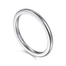 Straight Wedding Ring in 14k White Gold with   at Gabriel & Co.