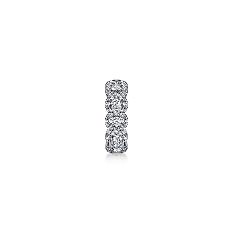 14K White Gold 13mm Diamond Earcuff Earring - 0.3 ct - Shot 2