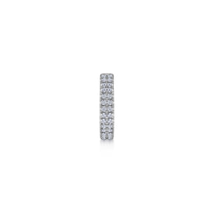 14K White Gold 15mm Diamond Earcuff Earring