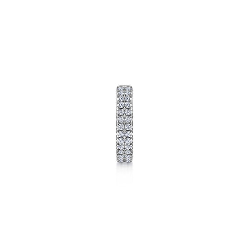 14K White Gold 15mm Diamond Earcuff Earring - 0.17 ct - Shot 2