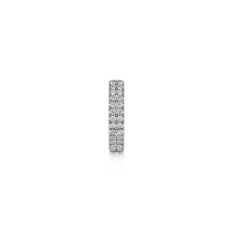 14K White Gold 15mm Diamond Earcuff Earring - 0.17 ct - Shot 2