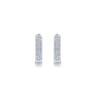 14K White Gold 15mm Round Diamond Huggies - 0.35 ct