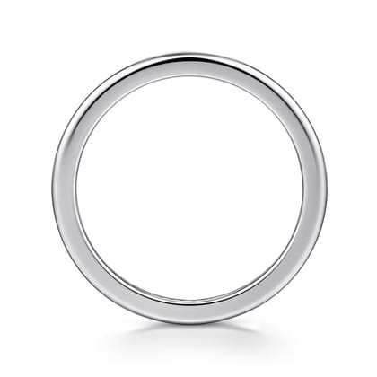14K White Gold 1mm Mini Spacer Band