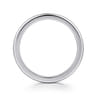 Straight Wedding Ring in 14k White Gold with   at Gabriel & Co.