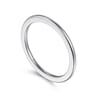 Straight Wedding Ring in 14k White Gold with   at Gabriel & Co.