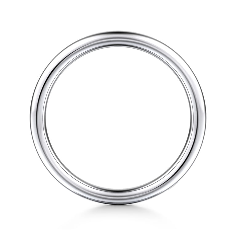 14K White Gold 2.2mm Plain Wedding Band - Shot 2