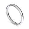 14K White Gold 2.2mm Plain Wedding Band