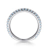 14K White Gold AQ - Aquamarine Ladies Ring