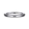 Straight Wedding Ring in 14k White Gold with   at Gabriel & Co.