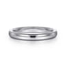 Straight Wedding Ring in 14k White Gold with   at Gabriel & Co.