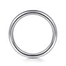 Straight Wedding Ring in 14k White Gold with   at Gabriel & Co.