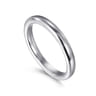 Straight Wedding Ring in 14k White Gold with   at Gabriel & Co.