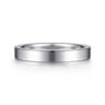 Straight Wedding Ring in 14k White Gold with   at Gabriel & Co.
