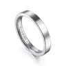 Straight Wedding Ring in 14k White Gold with   at Gabriel & Co.