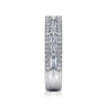 Fancy Wedding Ring in 14k White Gold with Baguette Natural Diamond at Gabriel & Co.