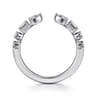 Open Ring Wedding Ring in 14k White Gold with  Natural Diamond at Gabriel & Co.