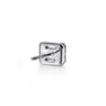 14K White Gold Baguette and Round Rectangular Diamond Earrings - 0.85 ct