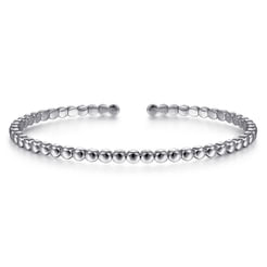 14K White Gold Bangle