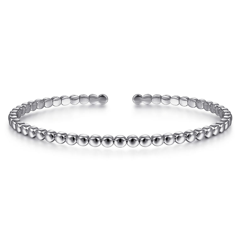14K White Gold Bangle - Shot 1