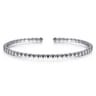 14K White Gold Bangle